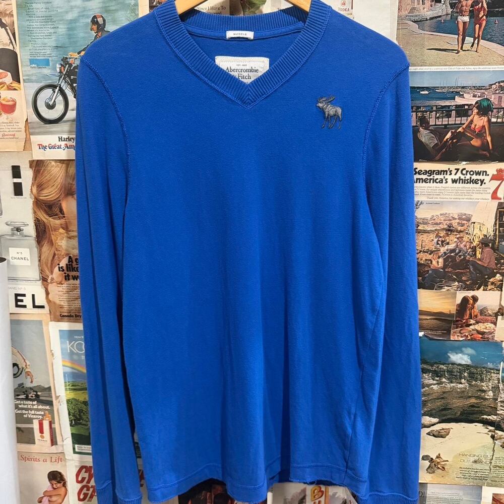 Abercrombie fitch blue muscle